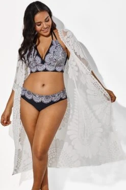 White Vacation Women Embroidery Cover Up 13 White Vacation Women Embroidery Cover Up -Luna Marina Store b cscu002 2