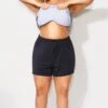 Black Relaxed Fit Swim Short For Lady -Luna Marina Store b debt012001 1