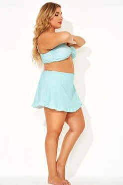 Ruffle High Waist Skirt For Lady 8 Ruffle High Waist Skirt For Lady -Luna Marina Store b debt018001 3