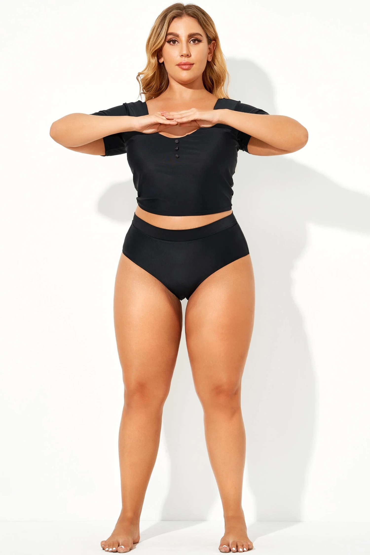 Black Elegant High Waist Women Brief 3 Black Elegant High Waist Women Brief