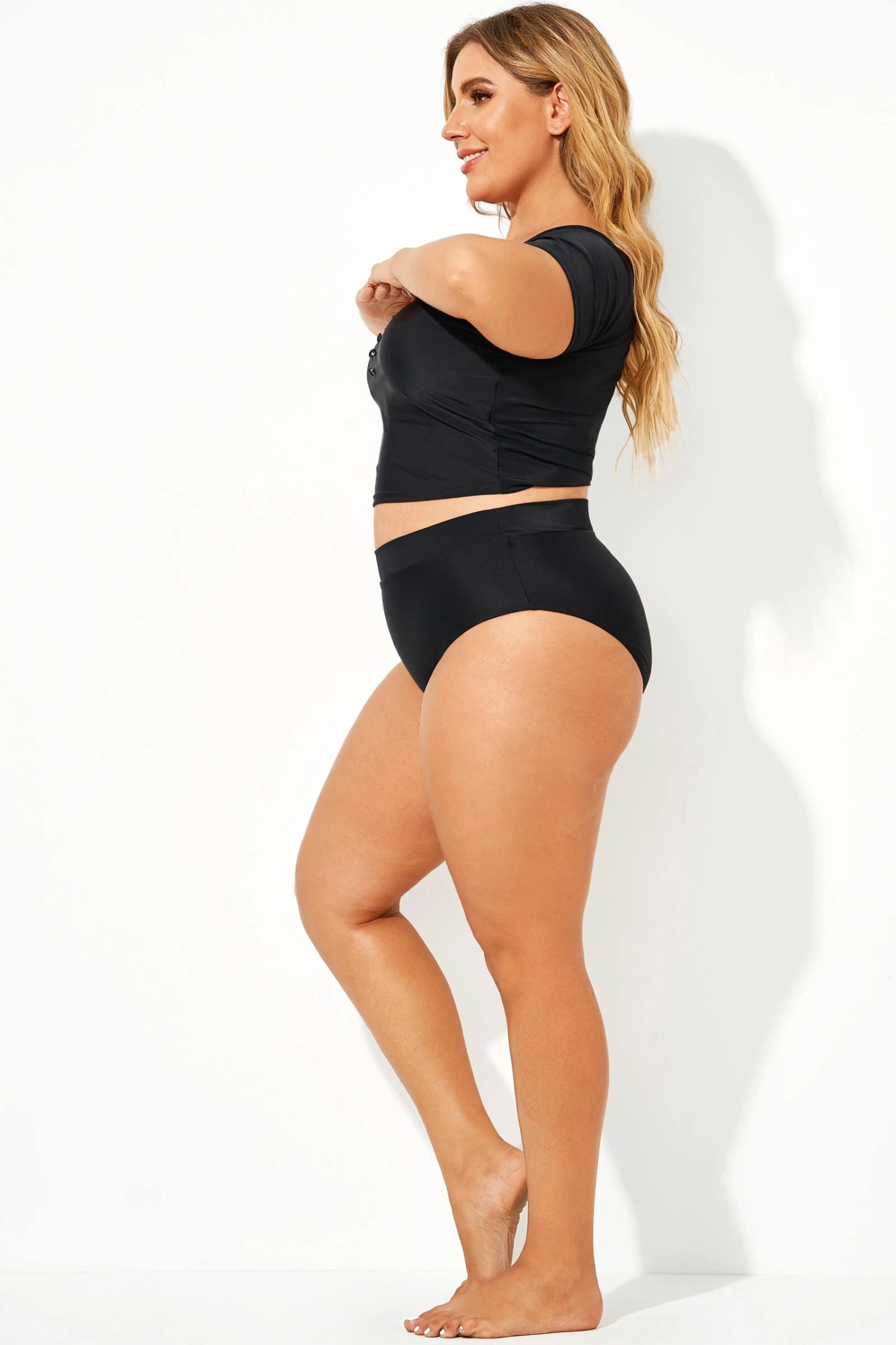 Black Elegant High Waist Women Brief 5 Black Elegant High Waist Women Brief - Image 3