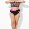 Black Pink Wrap Women High Waist Bikini Bottom -Luna Marina Store b debt026005 11