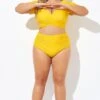 Yellow Relaxed Fit Swim Bikini Short -Luna Marina Store b debt040010 1
