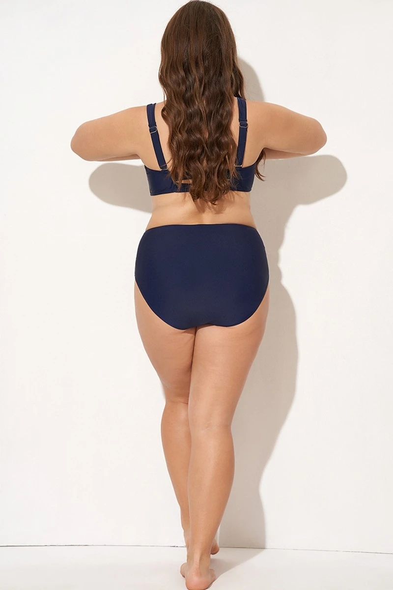 Striped High Waist Swim Bikini Bottom 4 Striped High Waist Swim Bikini Bottom - Image 2