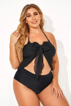 Black Women Short Sarongs Beach Wrap -Luna Marina Store b decu011 3