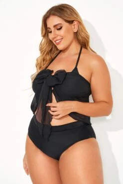 Black Women Short Sarongs Beach Wrap -Luna Marina Store b decu011 4