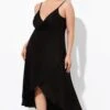 Black Backless Spaghetti Strap Long Cover Up -Luna Marina Store b decu025 1