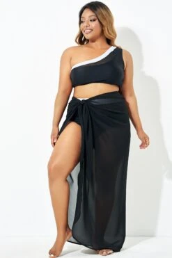 Full Length Mesh Tie Sarong Cover Up 11 Full Length Mesh Tie Sarong Cover Up -Luna Marina Store b decu027 4