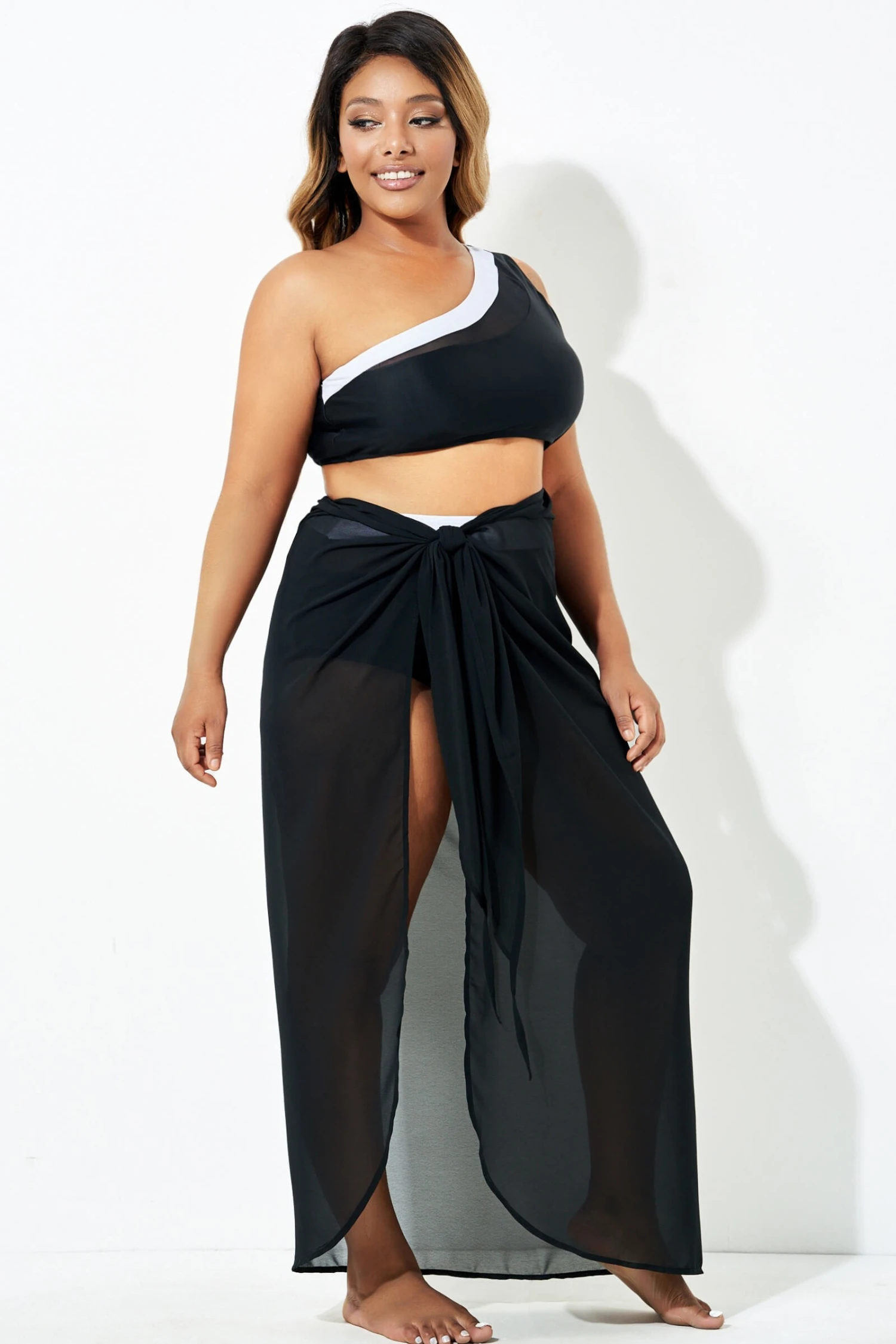 Full Length Mesh Tie Sarong Cover Up 7 Full Length Mesh Tie Sarong Cover Up - Image 5