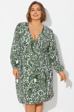 V-Neck Puff Sleeves Wrap Tie Side Cover Up 13 V-Neck Puff Sleeves Wrap Tie Side Cover Up -Luna Marina Store b decu041 6