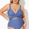 Blue Cut Out Mesh Adjustable Straps One Piece Swimsuit 1 Blue Cut Out Mesh Adjustable Straps One Piece Swimsuit -Luna Marina Store b deop006009 1 1
