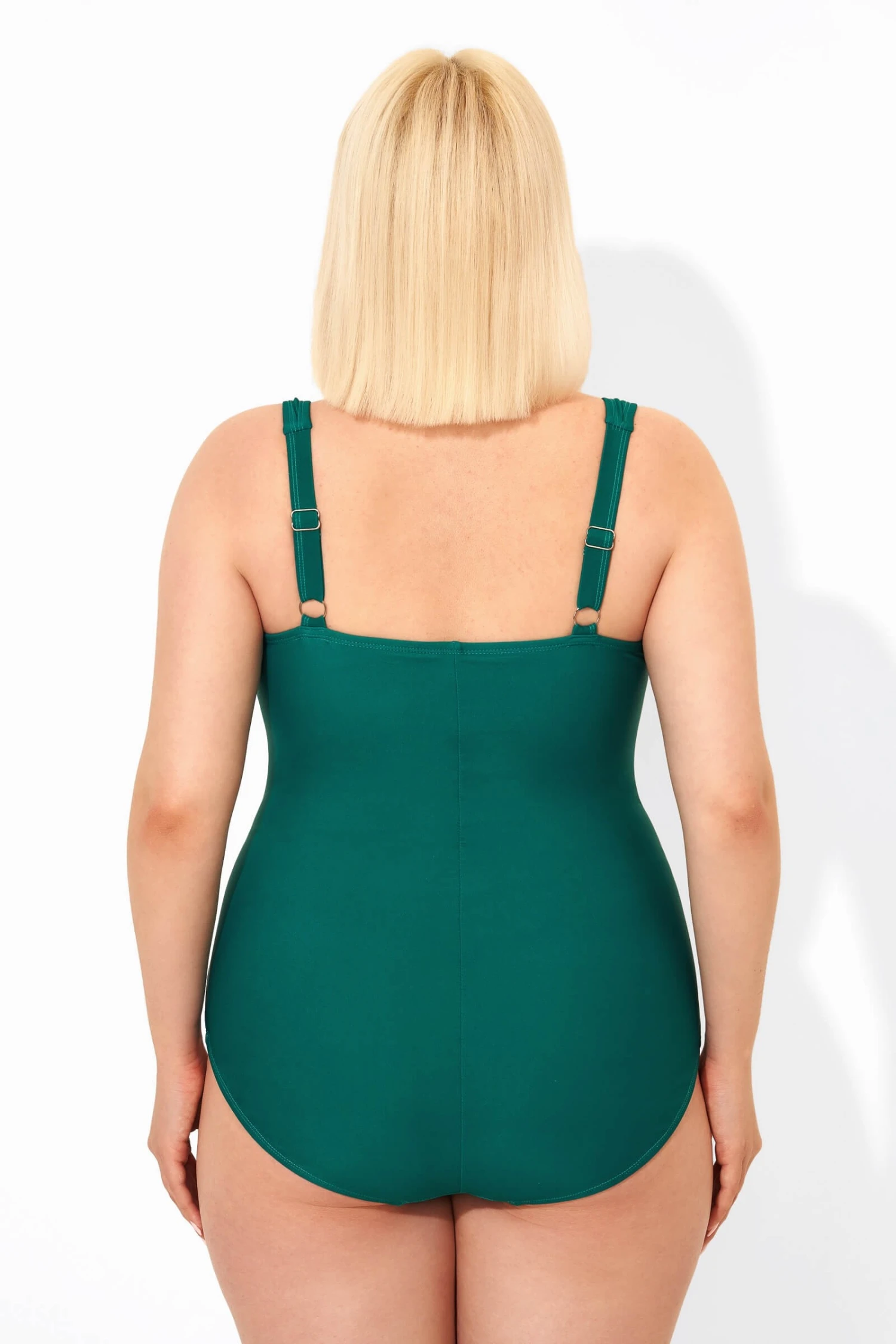 Green Tummy Control Modern One Piece Swimsuit 4 Green Tummy Control Modern One Piece Swimsuit - Image 2