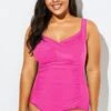 Pink Vintage Push Up One Piece Swimsuit 1 Pink Vintage Push Up One Piece Swimsuit -Luna Marina Store b deop042003 44