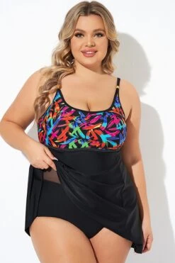Longitude Double Shoulder Straps Lightweight Swimdress -Luna Marina Store b desd108001 4