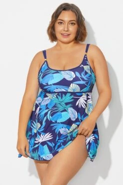 Multi Color Double Strap Lightweight Wrap Swimdress -Luna Marina Store b desd108002 3