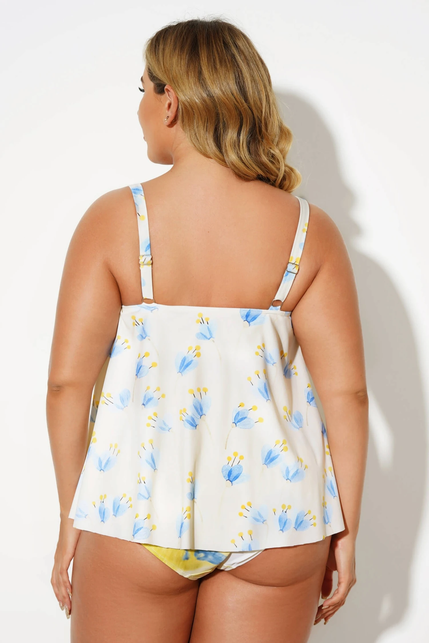 Vintage Printed Lady Fashion Underwire Tankini Top 4 Vintage Printed Lady Fashion Underwire Tankini Top - Image 2