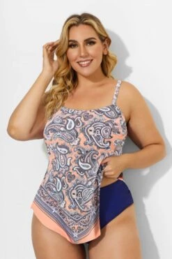 Printed Scarf Bandeau Tankini Top For Lady -Luna Marina Store b detan060003 22