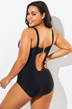 Lady Cut Out Mesh Underwire One Piece Swimsuit -Luna Marina Store b sfop1911015 5