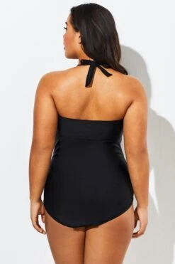 Black Cut Out Underwire Party One Piece Swimsuit 13 Black Cut Out Underwire Party One Piece Swimsuit -Luna Marina Store b sfop1911021 2