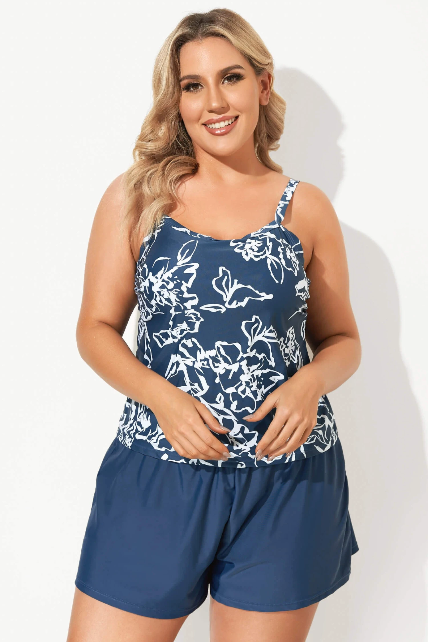 Flower Print Tummy Control One Piece Swimsuit 6 Flower Print Tummy Control One Piece Swimsuit - Image 4