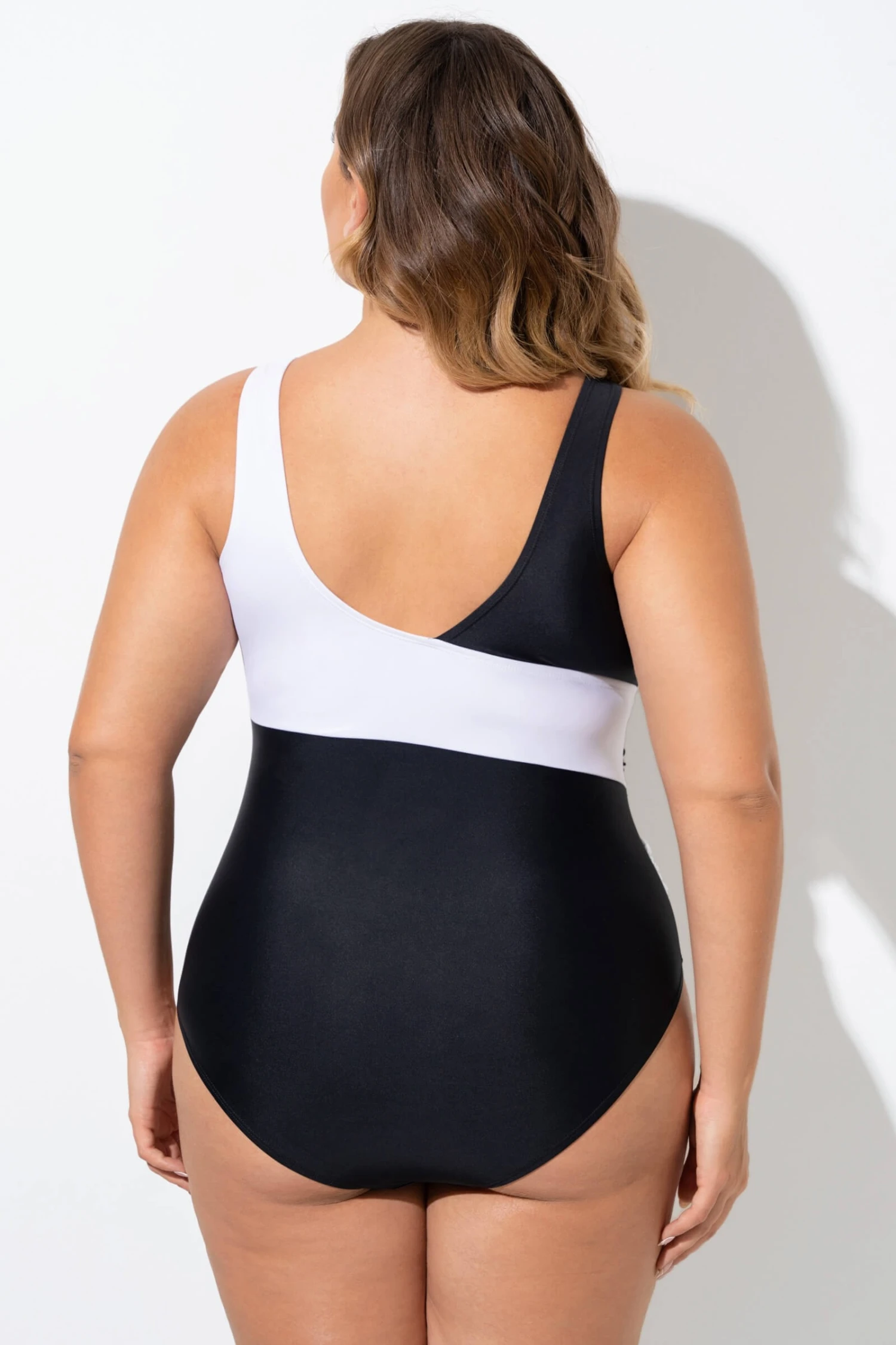 Black & White Sexy Cut Out Mesh One Piece Swimsuit 4 Black & White Sexy Cut Out Mesh One Piece Swimsuit - Image 2