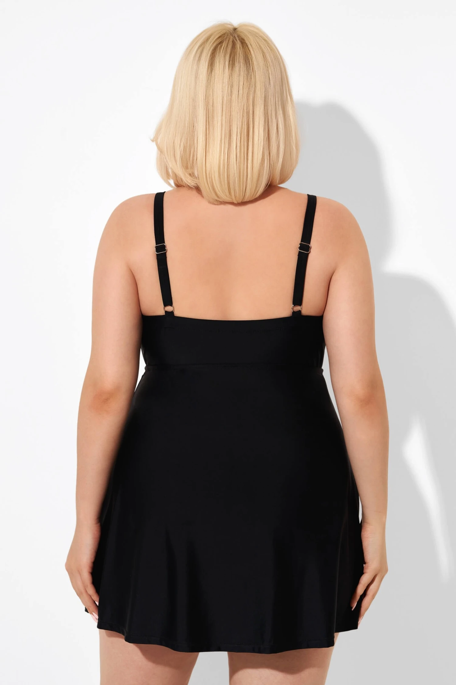 Black & White Jungle Tie Front Underwire Swimdress 5 Black & White Jungle Tie Front Underwire Swimdress - Image 3