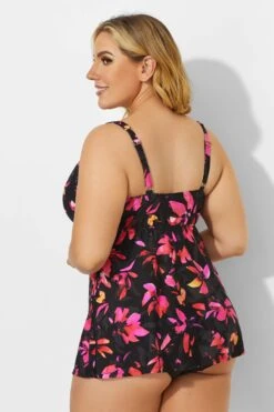 Flower Sweetheart Underwire Adjustable Straps Tankini 8 Flower Sweetheart Underwire Adjustable Straps Tankini -Luna Marina Store b sftan1911044 3