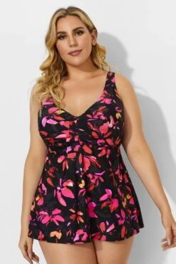 Flower Sweetheart Underwire Adjustable Straps Tankini 9 Flower Sweetheart Underwire Adjustable Straps Tankini -Luna Marina Store b sftan1911044 4