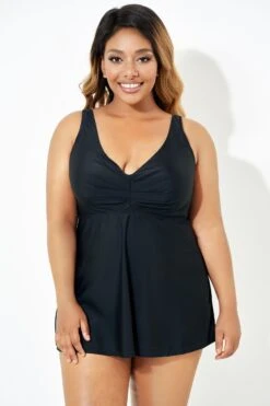 Black Sweetheart Underwire Women Tankini Top