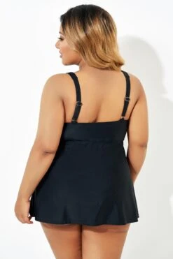 Black Sweetheart Underwire Women Tankini Top -Luna Marina Store b sftan2003336 3