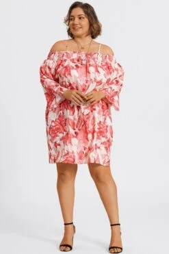 Floral Print Off-Shoulder Carmen Style Midi Dress 11 Floral Print Off-Shoulder Carmen Style Midi Dress -Luna Marina Store c sd056001 4