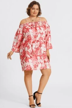 Floral Print Off-Shoulder Carmen Style Midi Dress 13 Floral Print Off-Shoulder Carmen Style Midi Dress -Luna Marina Store c sd056001 6