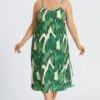 Plus Size Tropical Print Cami Maxi Dress 1 Plus Size Tropical Print Cami Maxi Dress -Luna Marina Store c sd064001 1 2