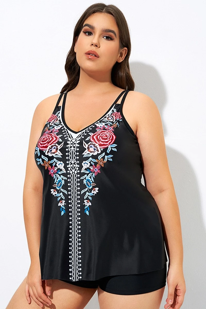 Elegant Tribal Printed Double Straps Tankini Top 8 Elegant Tribal Printed Double Straps Tankini Top - Image 6